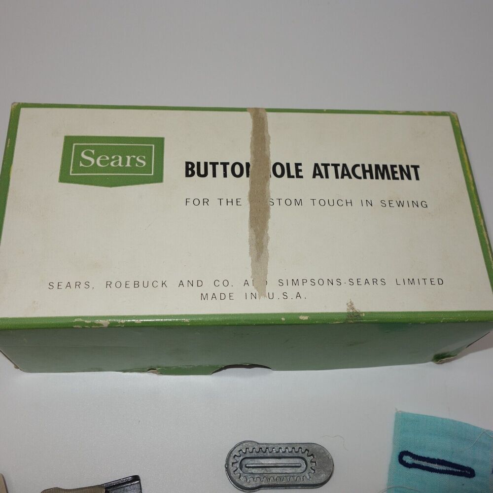 Vintage Antique Sears Automatic Buttonhole Attachment in Box for Sewing Machine - Picture 5 of 6